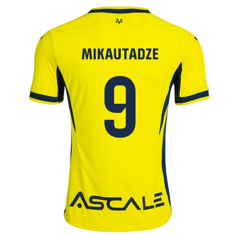 Danxen Herren Georges Mikautadze #9 Gelb Schwarz Rot Heimtrikot Trikot 2026/27 T-Shirt Österreich