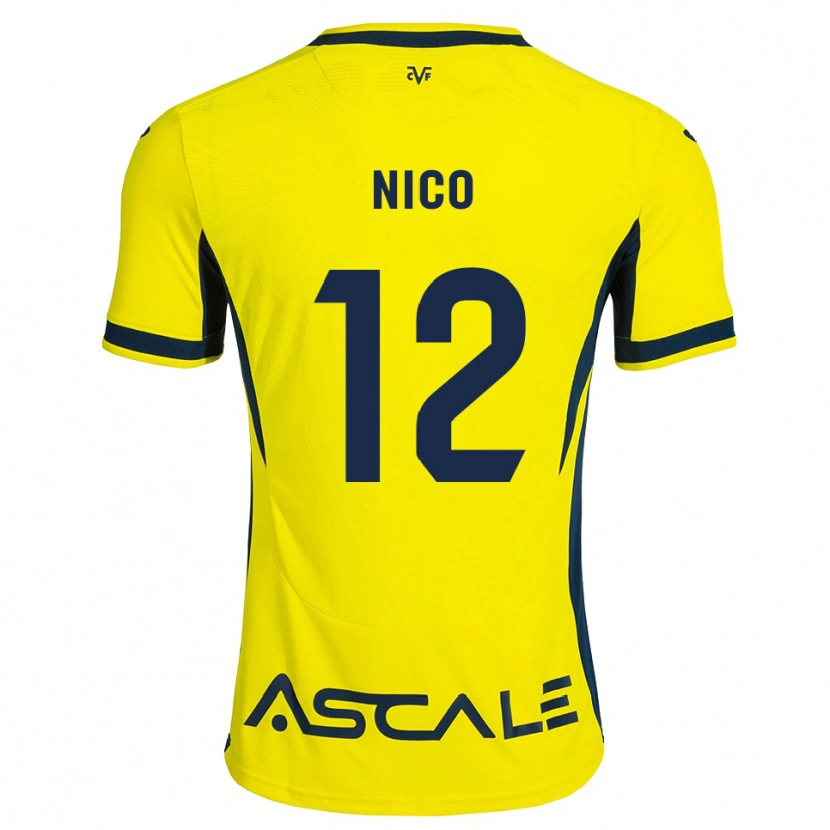 Danxen Herren Nico Sánchez #12 Gelb Schwarz Rot Heimtrikot Trikot 2026/27 T-Shirt Österreich