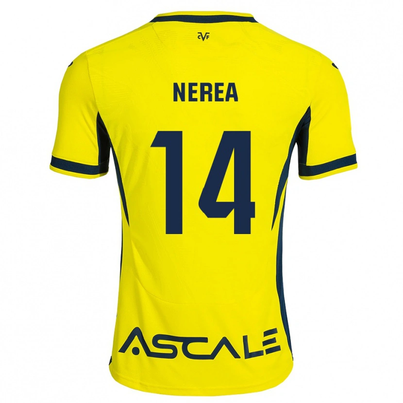 Danxen Herren Nerea Pérez #14 Gelb Schwarz Rot Heimtrikot Trikot 2026/27 T-Shirt Österreich