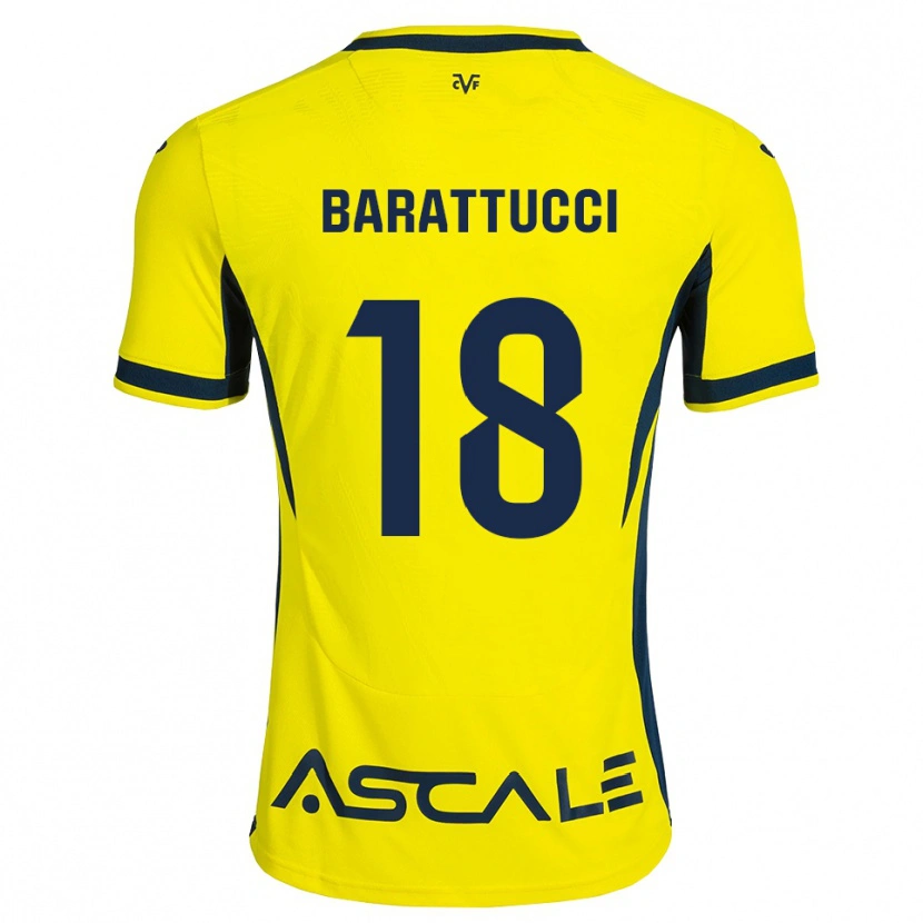 Danxen Herren Nico Barattucci #18 Gelb Schwarz Rot Heimtrikot Trikot 2026/27 T-Shirt Österreich