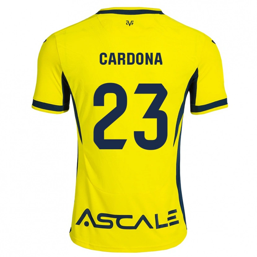 Danxen Herren Sergi Cardona #23 Gelb Schwarz Rot Heimtrikot Trikot 2026/27 T-Shirt Österreich