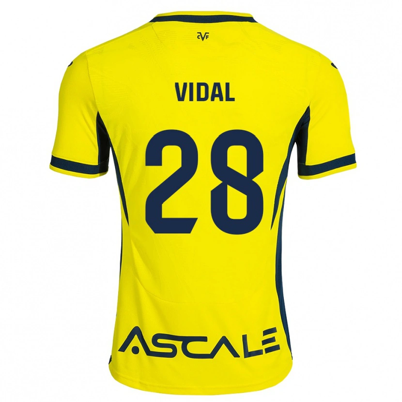 Danxen Herren Aran Vidal #28 Gelb Schwarz Rot Heimtrikot Trikot 2026/27 T-Shirt Österreich