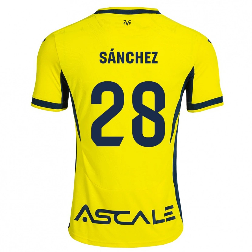 Danxen Herren Edu Sánchez #28 Gelb Schwarz Rot Heimtrikot Trikot 2026/27 T-Shirt Österreich