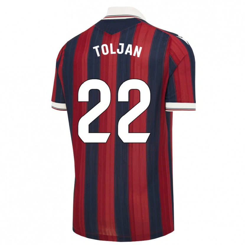 Danxen Herren Jeremy Toljan #22 Mitternachtsblau Rot Heimtrikot Trikot 2026/27 T-Shirt Österreich