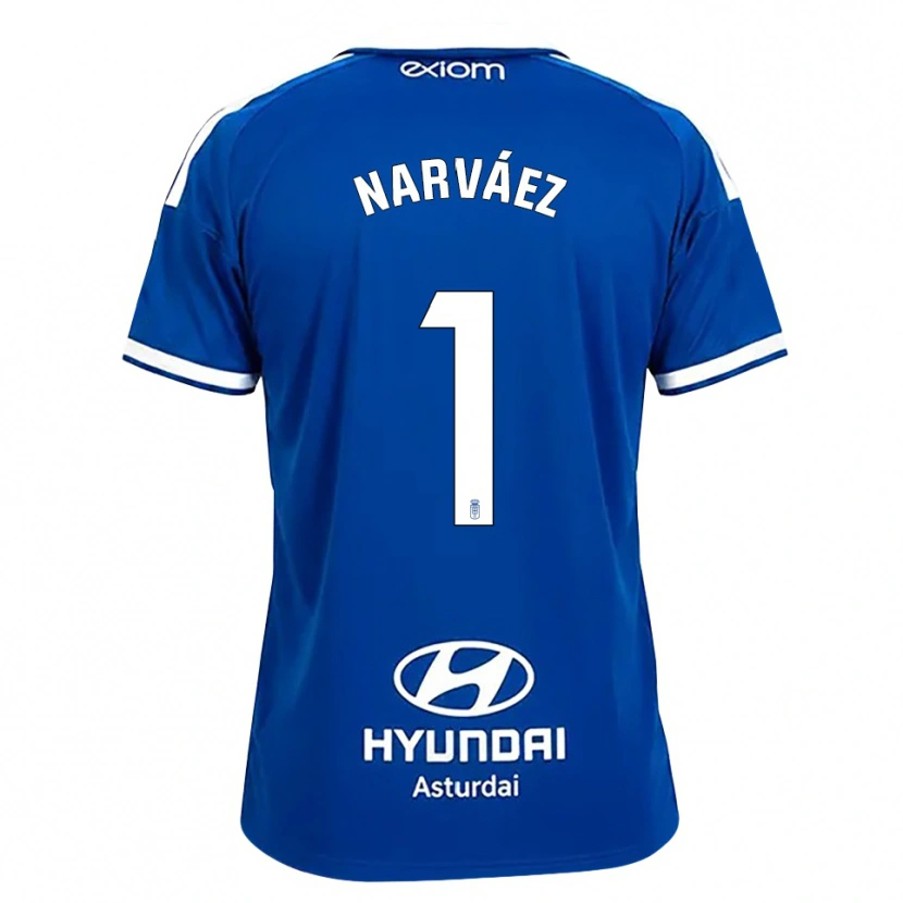 Danxen Herren Miguel Narváez #1 Mittelblau Weiß Heimtrikot Trikot 2026/27 T-Shirt Österreich