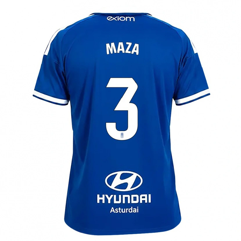 Danxen Herren Óscar Maza #3 Mittelblau Weiß Heimtrikot Trikot 2026/27 T-Shirt Österreich