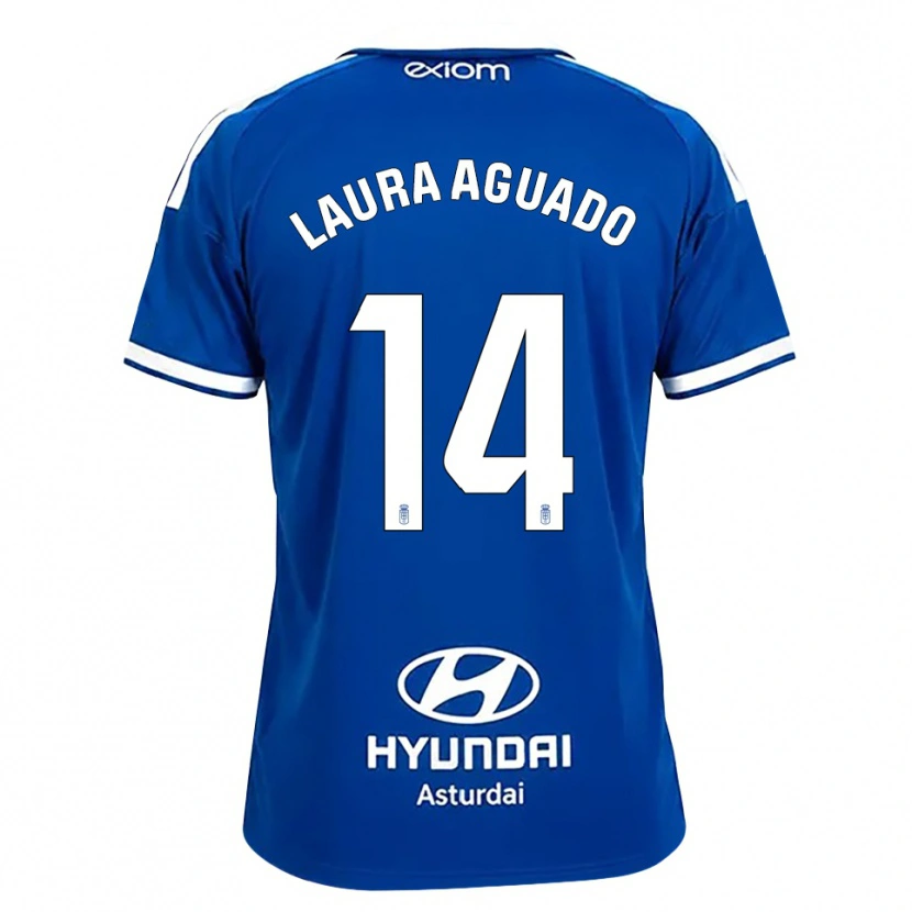 Danxen Herren Laura Aguado #14 Mittelblau Weiß Heimtrikot Trikot 2026/27 T-Shirt Österreich