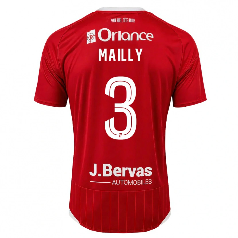 Danxen Herren Evan Mailly #3 Weiß Rot Heimtrikot Trikot 2026/27 T-Shirt Österreich