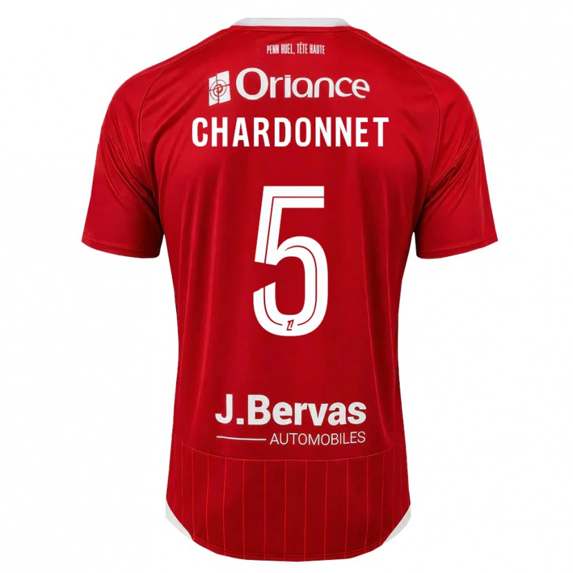 Danxen Herren Brendan Chardonnet #5 Weiß Rot Heimtrikot Trikot 2026/27 T-Shirt Österreich