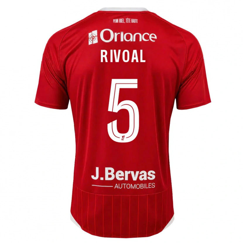 Danxen Herren Paul Rivoal #5 Weiß Rot Heimtrikot Trikot 2026/27 T-Shirt Österreich