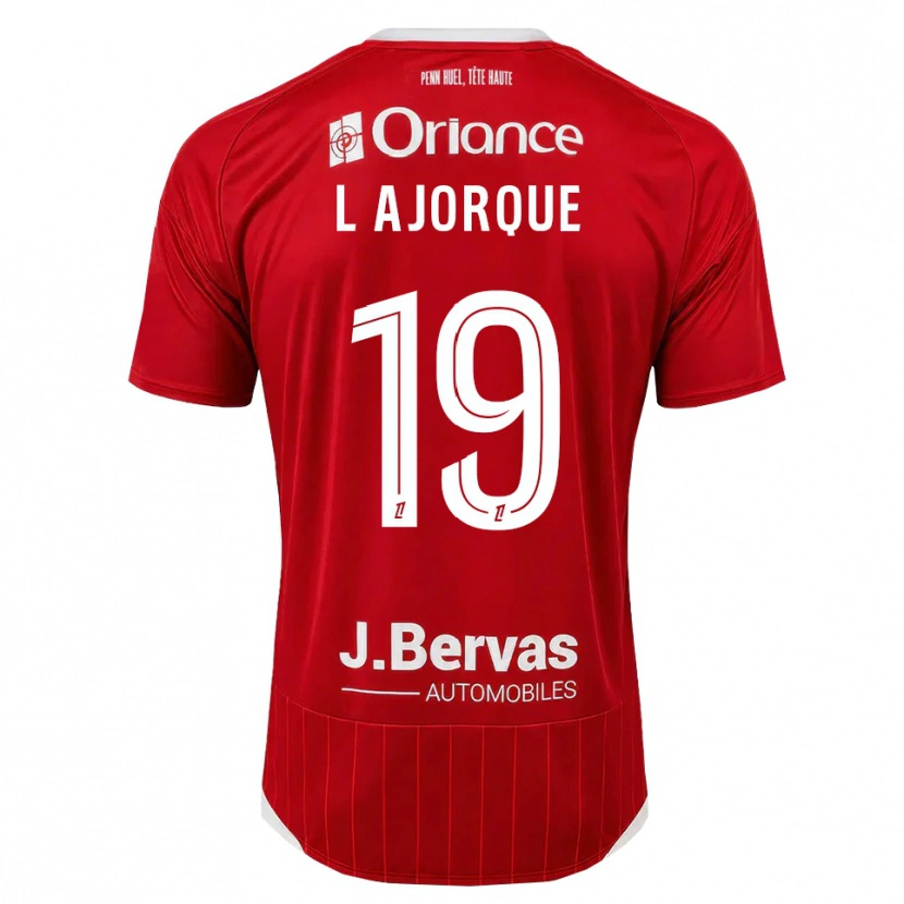 Danxen Herren Ludovic Ajorque #19 Weiß Rot Heimtrikot Trikot 2026/27 T-Shirt Österreich