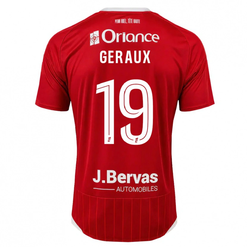 Danxen Herren Noan Geraux #19 Weiß Rot Heimtrikot Trikot 2026/27 T-Shirt Österreich