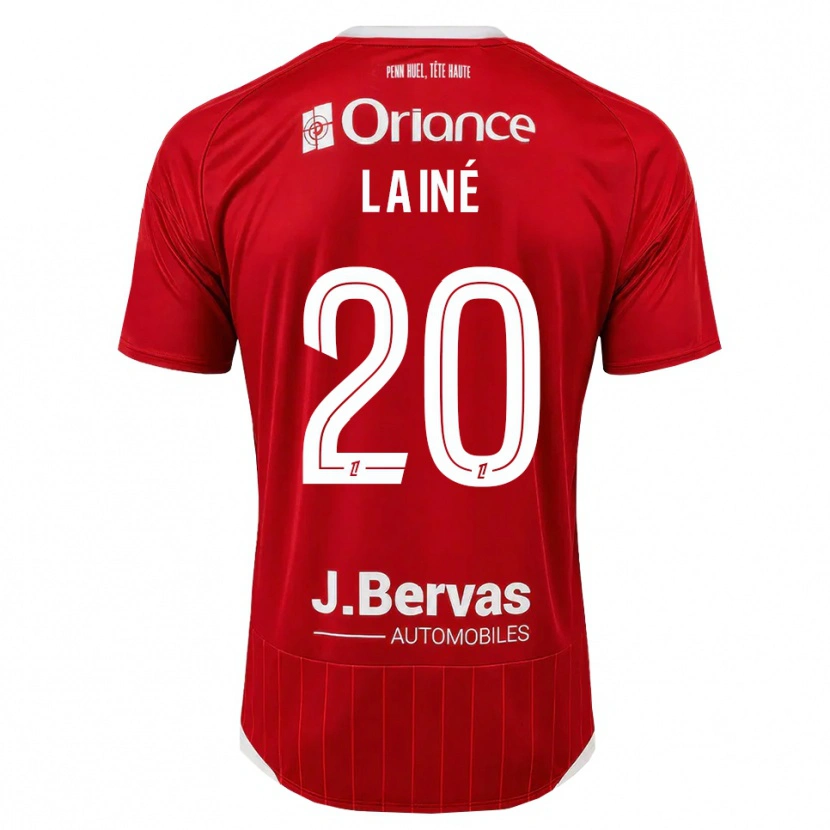 Danxen Herren Mathis Lainé #20 Weiß Rot Heimtrikot Trikot 2026/27 T-Shirt Österreich