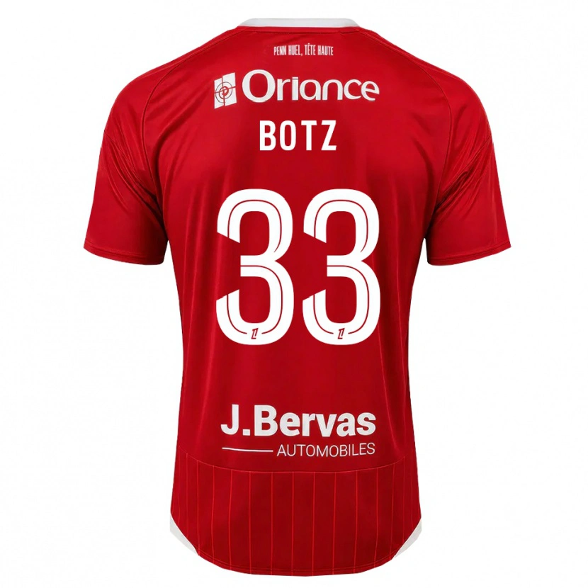 Danxen Herren Léo Botz #33 Weiß Rot Heimtrikot Trikot 2026/27 T-Shirt Österreich