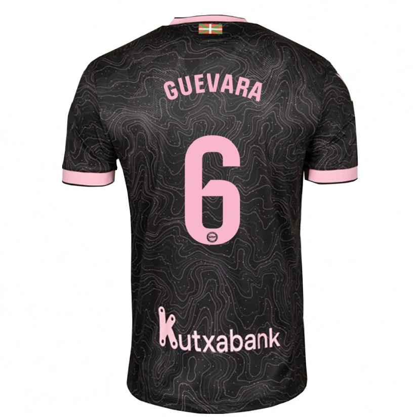 Danxen Herren Ander Guevara #6 Schwarz Pink Auswärtstrikot Trikot 2026/27 T-Shirt Österreich