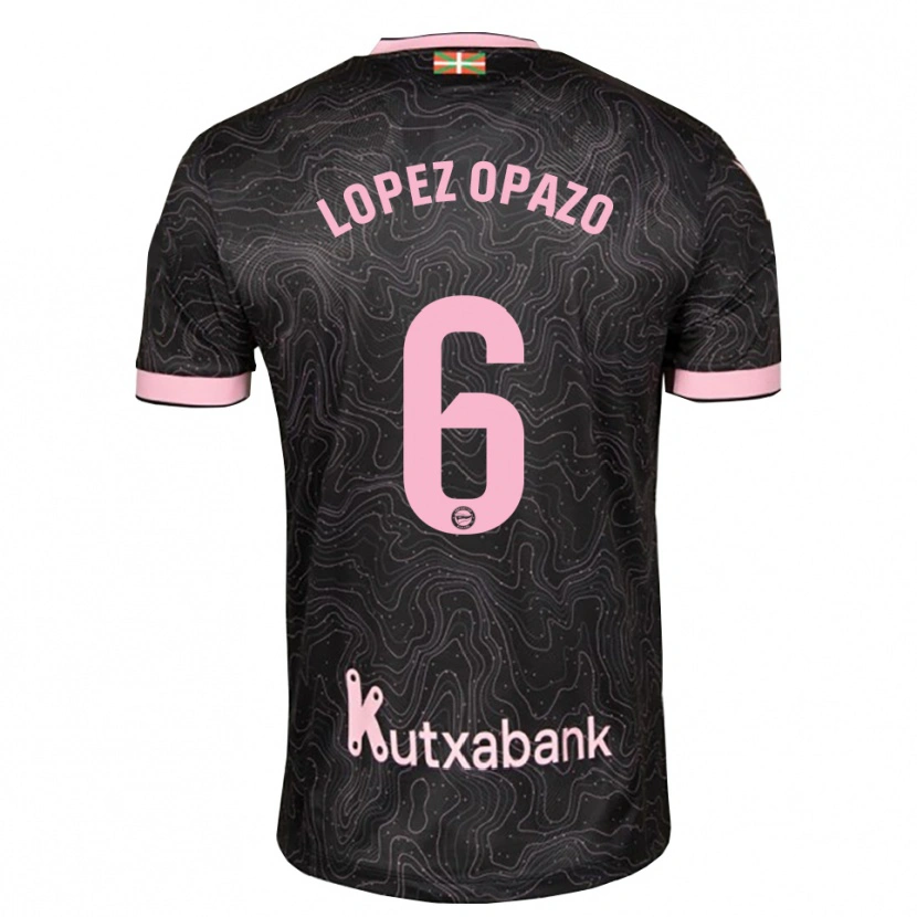 Danxen Herren Nayadet Zulema Lopez Opazo #6 Schwarz Pink Auswärtstrikot Trikot 2026/27 T-Shirt Österreich