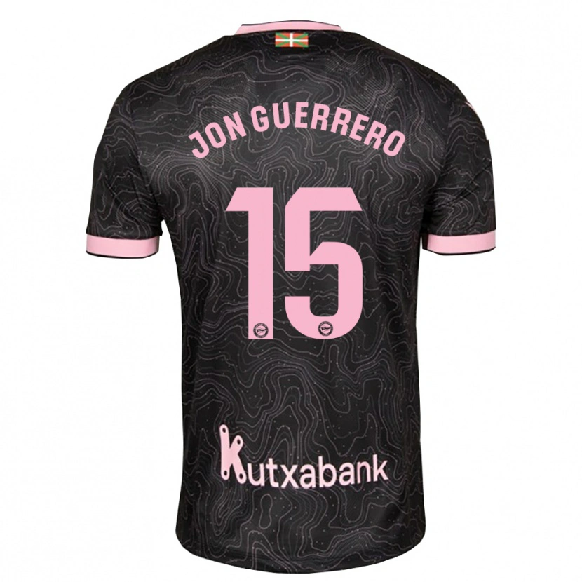 Danxen Herren Julen Jon Guerrero #15 Schwarz Pink Auswärtstrikot Trikot 2026/27 T-Shirt Österreich