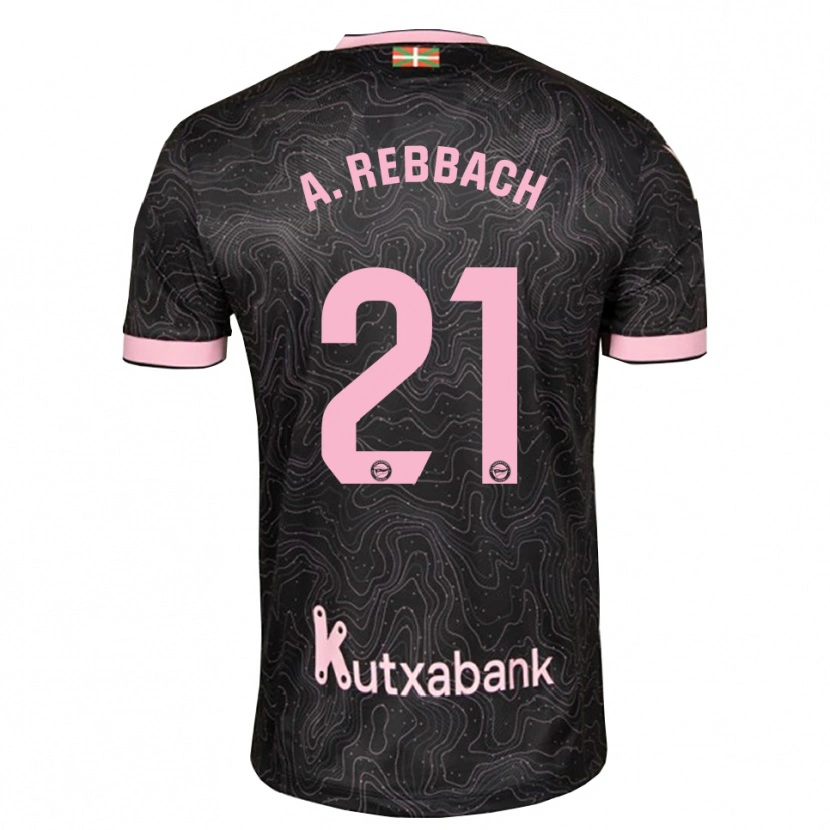 Danxen Herren Abde Rebbach #21 Schwarz Pink Auswärtstrikot Trikot 2026/27 T-Shirt Österreich