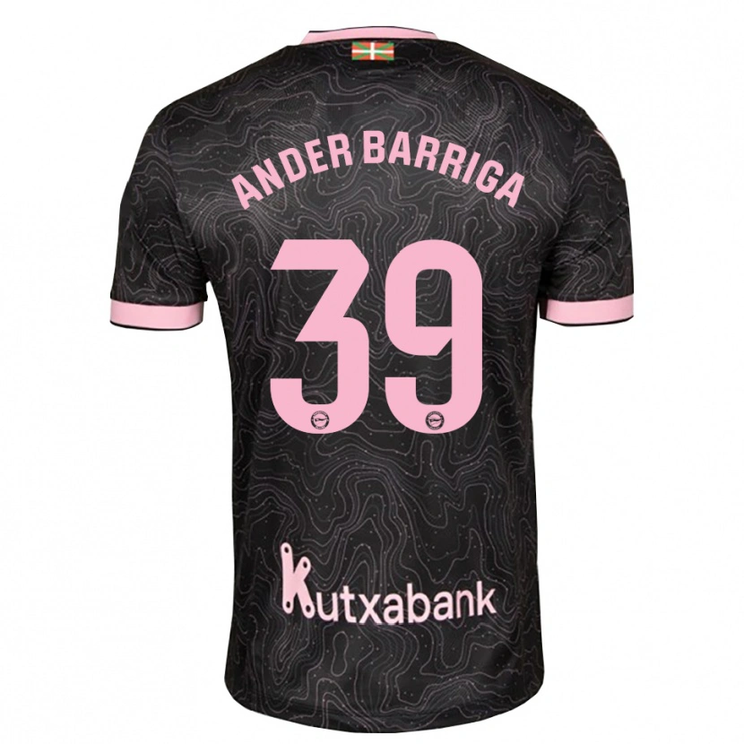 Danxen Herren Jon Ander Barriga #39 Schwarz Pink Auswärtstrikot Trikot 2026/27 T-Shirt Österreich