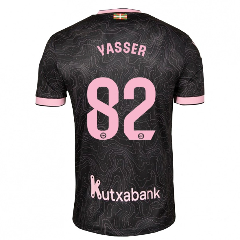 Danxen Herren Omar Yasser #82 Schwarz Pink Auswärtstrikot Trikot 2026/27 T-Shirt Österreich