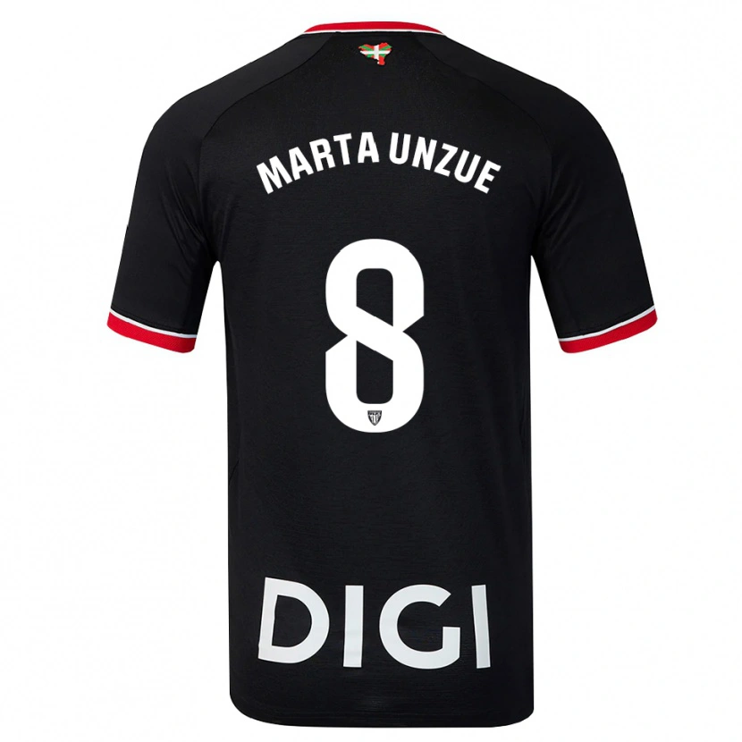 Danxen Herren Marta Unzué Urdániz #8 Schwarz Weiß Rot Auswärtstrikot Trikot 2026/27 T-Shirt Österreich