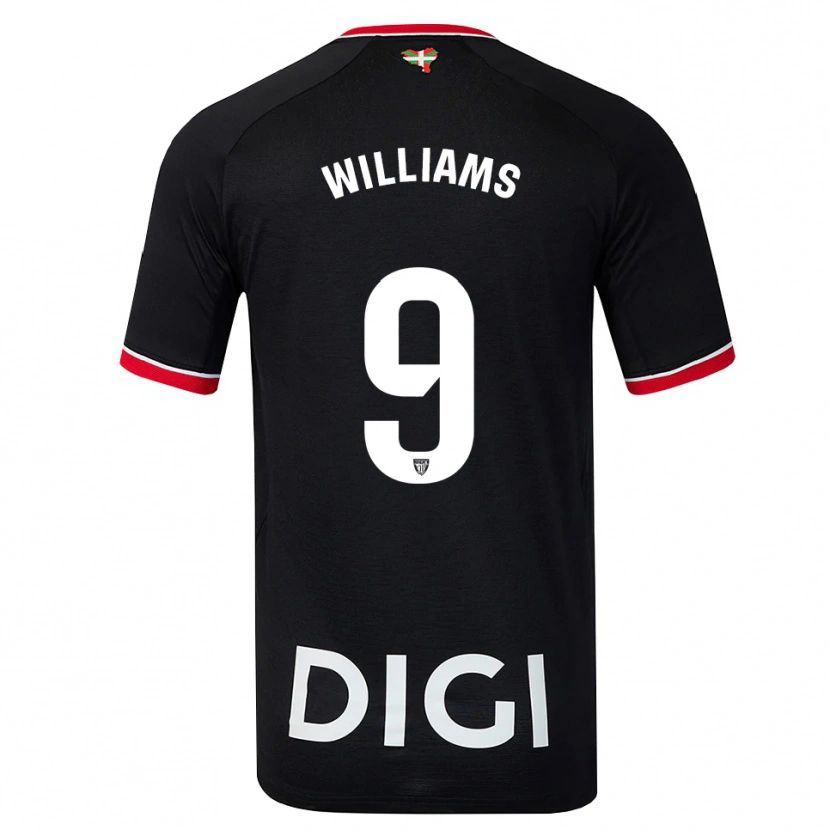 Danxen Herren Iñaki Williams #9 Schwarz Weiß Rot Auswärtstrikot Trikot 2026/27 T-Shirt Österreich