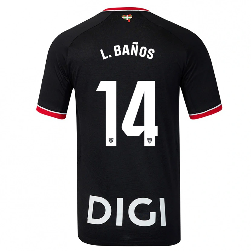 Danxen Herren Leire Baños Indakoetxea #14 Schwarz Weiß Rot Auswärtstrikot Trikot 2026/27 T-Shirt Österreich