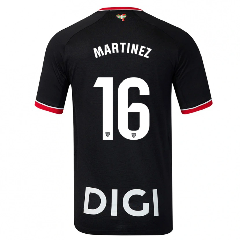 Danxen Herren Pablo Martínez #16 Schwarz Weiß Rot Auswärtstrikot Trikot 2026/27 T-Shirt Österreich