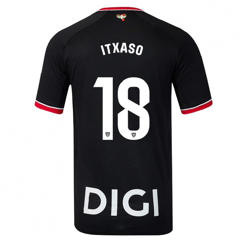 Danxen Herren Itxaso Uriarte Santamaria #18 Schwarz Weiß Rot Auswärtstrikot Trikot 2026/27 T-Shirt Österreich
