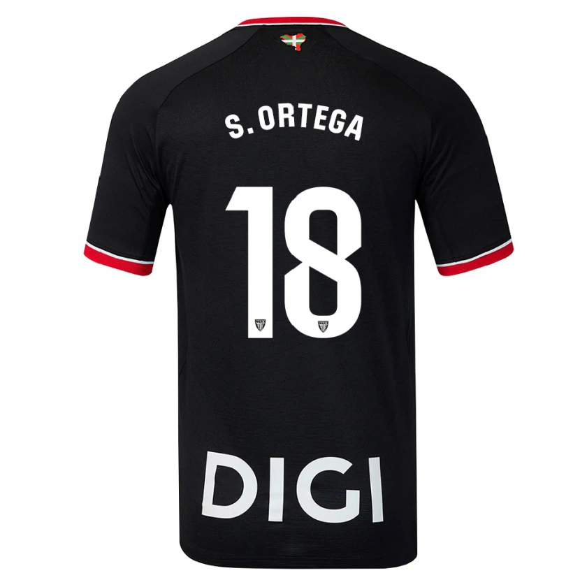 Danxen Herren Sara Ortega Ruiz #18 Schwarz Weiß Rot Auswärtstrikot Trikot 2026/27 T-Shirt Österreich