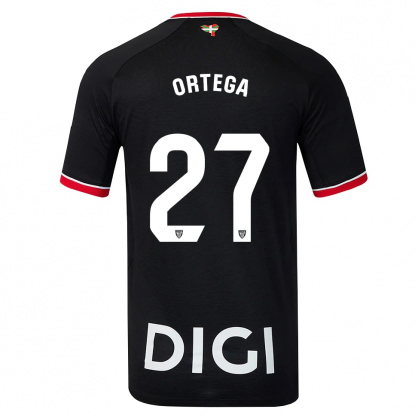 Danxen Herren Sara Ortega #27 Schwarz Weiß Rot Auswärtstrikot Trikot 2026/27 T-Shirt Österreich