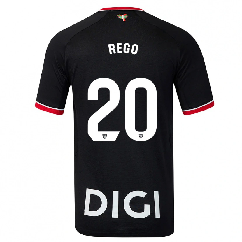 Danxen Herren Alejandro Rego #20 Schwarz Weiß Rot Auswärtstrikot Trikot 2026/27 T-Shirt Österreich