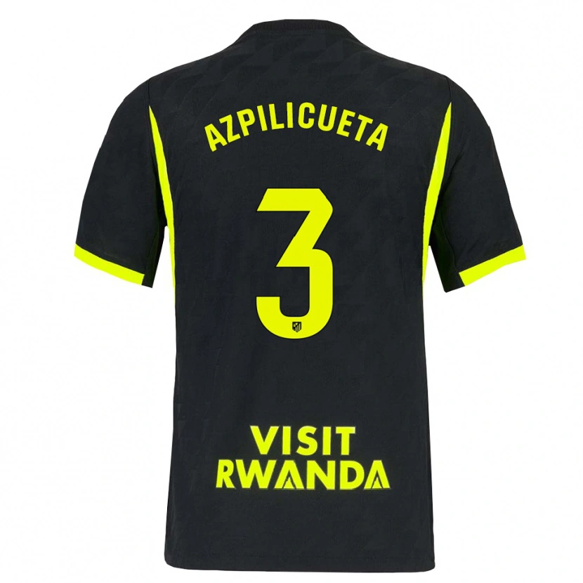 Danxen Herren César Azpilicueta #3 Hellgrün Schwarz Auswärtstrikot Trikot 2026/27 T-Shirt Österreich