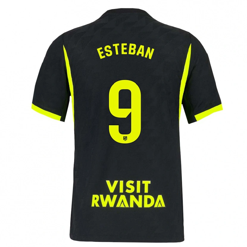 Danxen Herren Sergio Esteban #9 Hellgrün Schwarz Auswärtstrikot Trikot 2026/27 T-Shirt Österreich