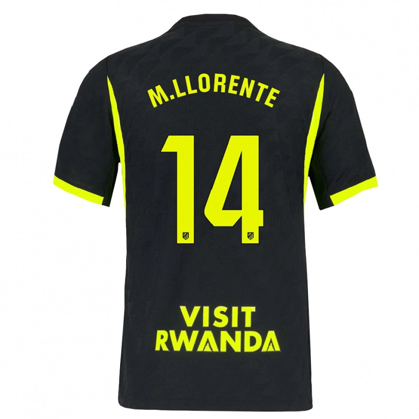 Danxen Herren Marcos Llorente #14 Hellgrün Schwarz Auswärtstrikot Trikot 2026/27 T-Shirt Österreich