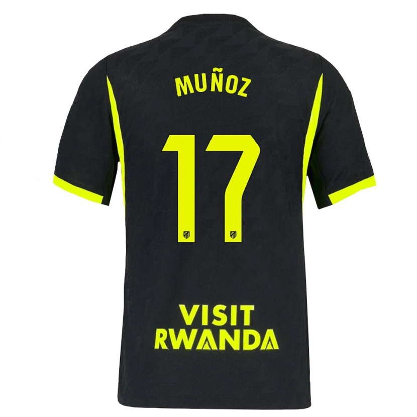 Danxen Herren David Muñoz #17 Hellgrün Schwarz Auswärtstrikot Trikot 2026/27 T-Shirt Österreich