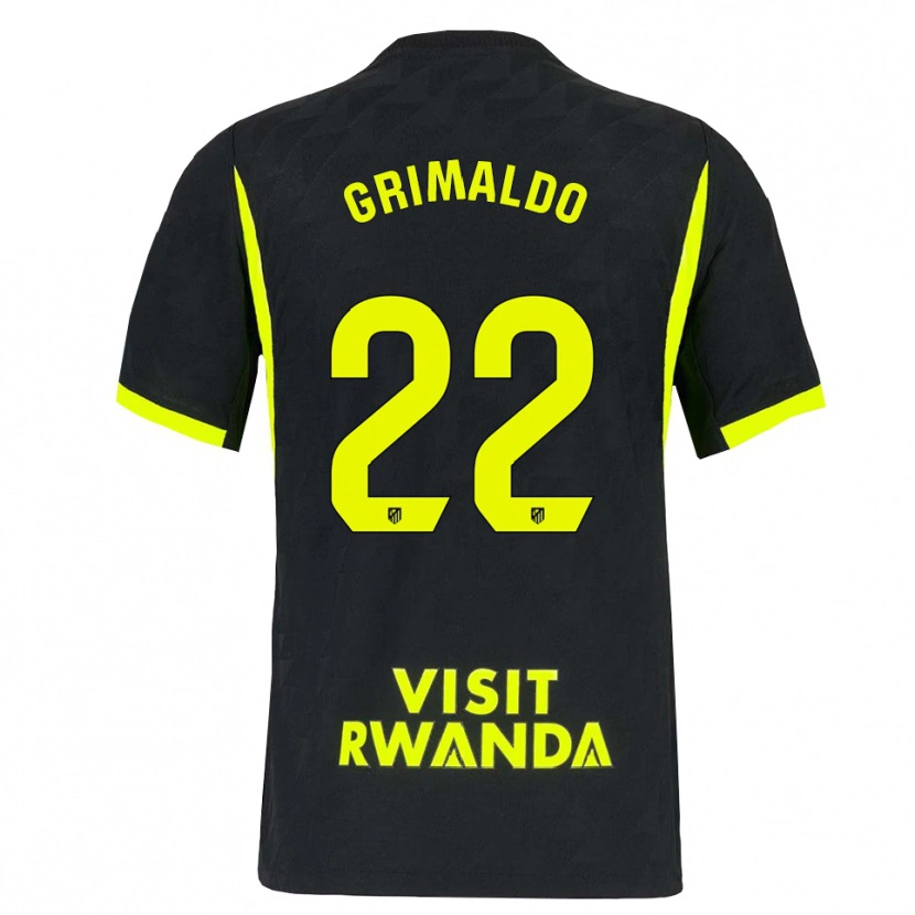 Danxen Herren Alejandro Grimaldo #22 Hellgrün Schwarz Auswärtstrikot Trikot 2026/27 T-Shirt Österreich