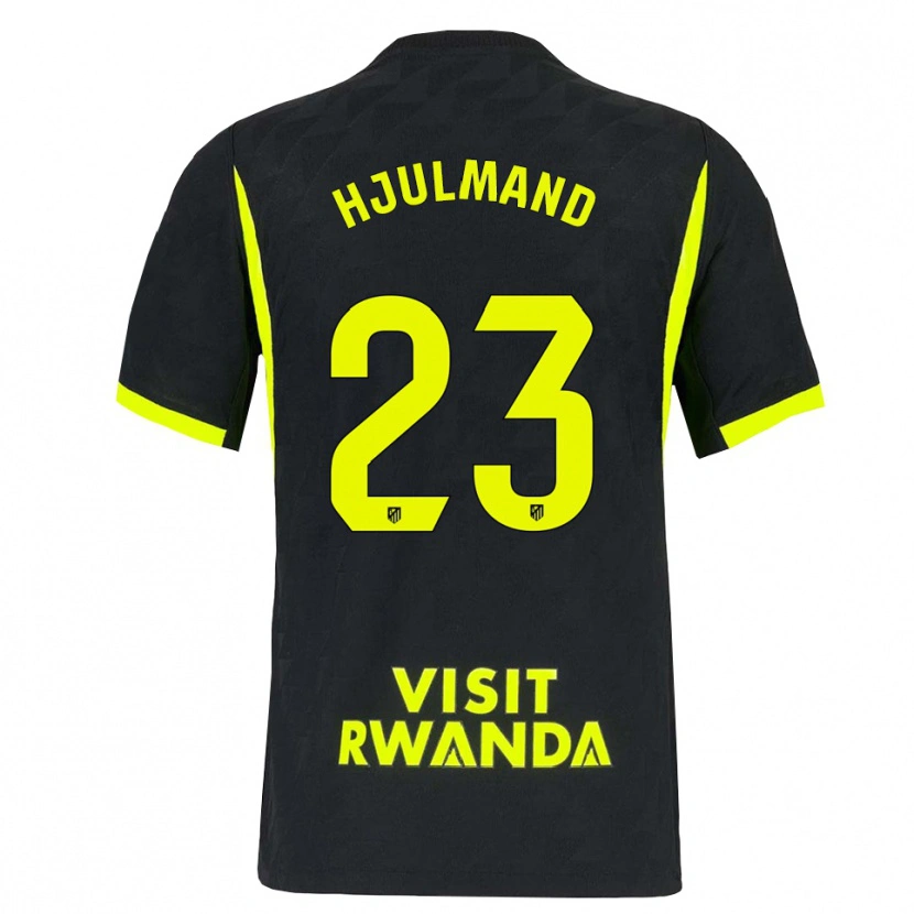 Danxen Herren Morten Hjulmand #23 Hellgrün Schwarz Auswärtstrikot Trikot 2026/27 T-Shirt Österreich