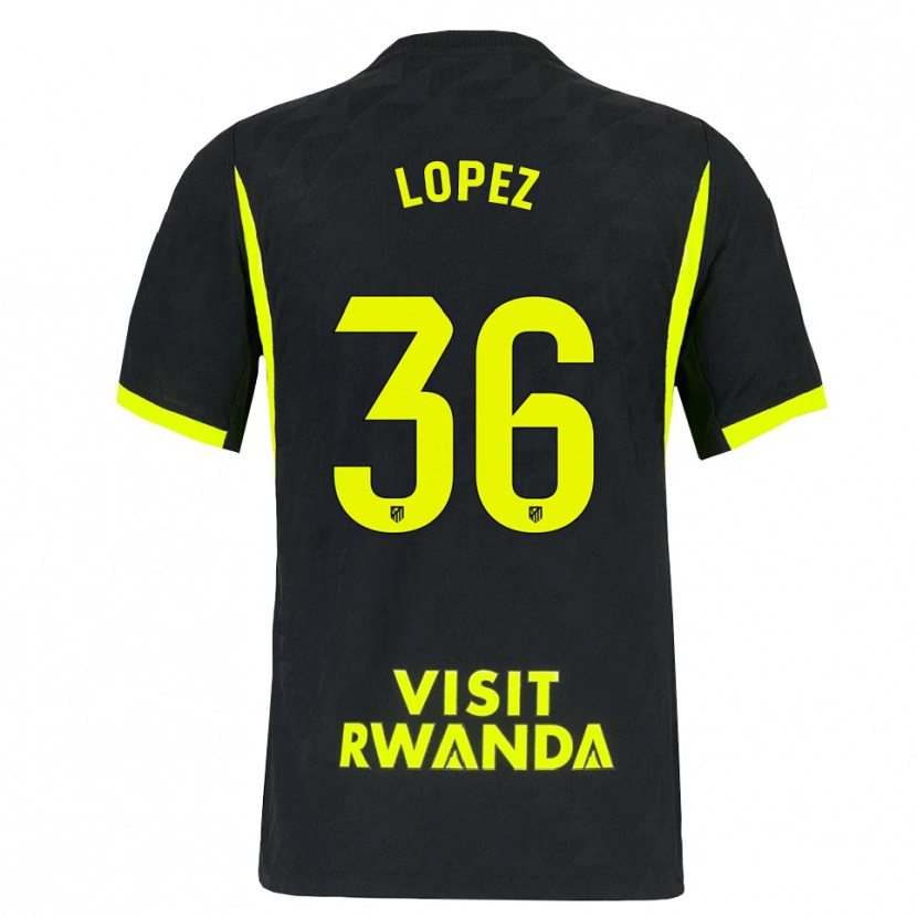 Danxen Herren David Lopez #36 Hellgrün Schwarz Auswärtstrikot Trikot 2026/27 T-Shirt Österreich