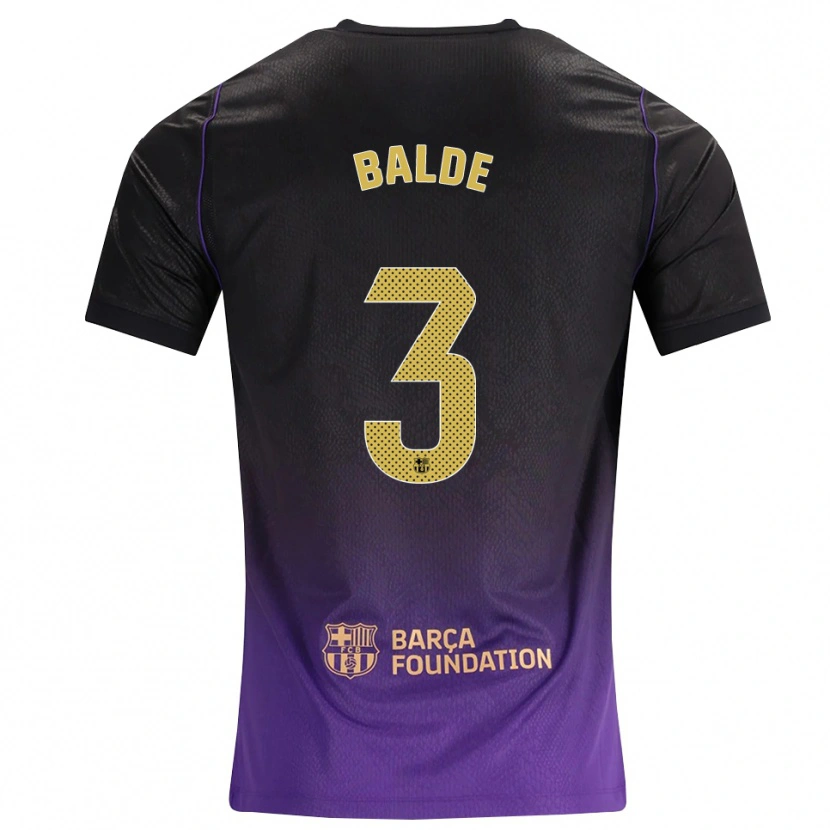 Danxen Herren Alejandro Balde #3 Lila Gelb Schwarz Auswärtstrikot Trikot 2026/27 T-Shirt Österreich