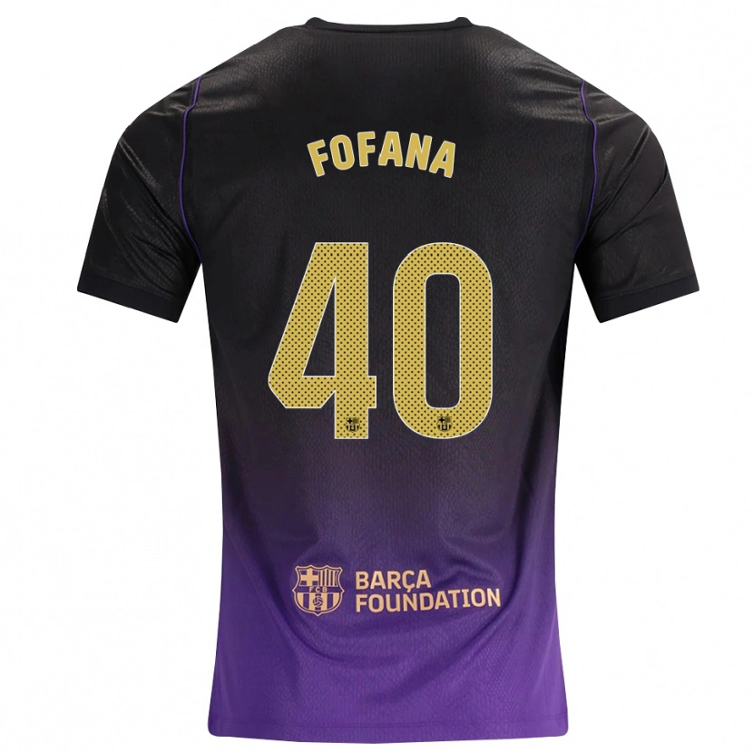 Danxen Herren Nuhu Fofana #40 Lila Gelb Schwarz Auswärtstrikot Trikot 2026/27 T-Shirt Österreich