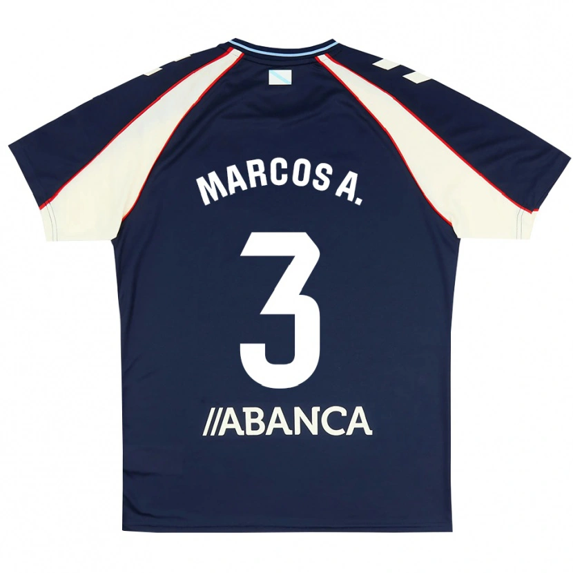 Danxen Herren Marcos Alonso #3 Königsblau Rot Weiß Auswärtstrikot Trikot 2026/27 T-Shirt Österreich