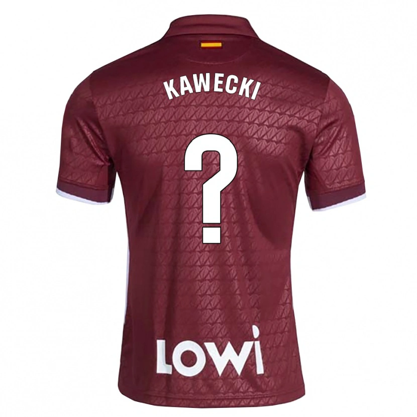 Danxen Herren Luis Kawecki #0 Dunkelrot Weiß Auswärtstrikot Trikot 2026/27 T-Shirt Österreich