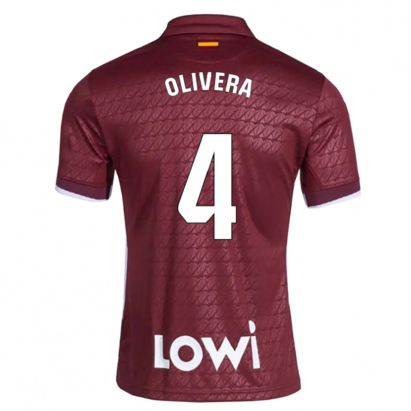 Danxen Herren Ian Olivera #4 Dunkelrot Weiß Auswärtstrikot Trikot 2026/27 T-Shirt Österreich