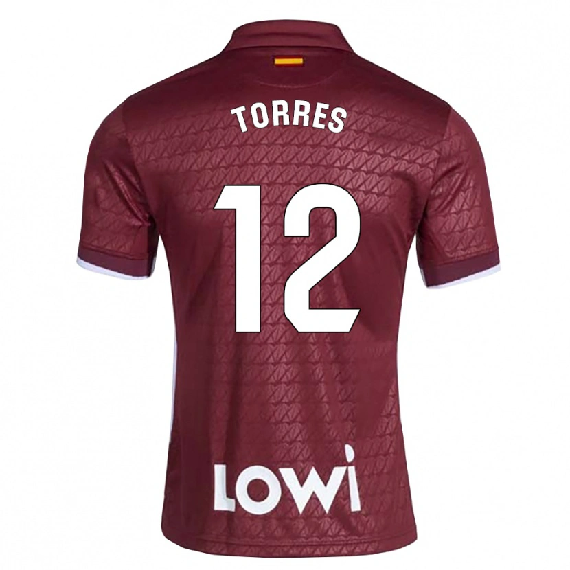 Danxen Herren Rubén Torres #12 Dunkelrot Weiß Auswärtstrikot Trikot 2026/27 T-Shirt Österreich