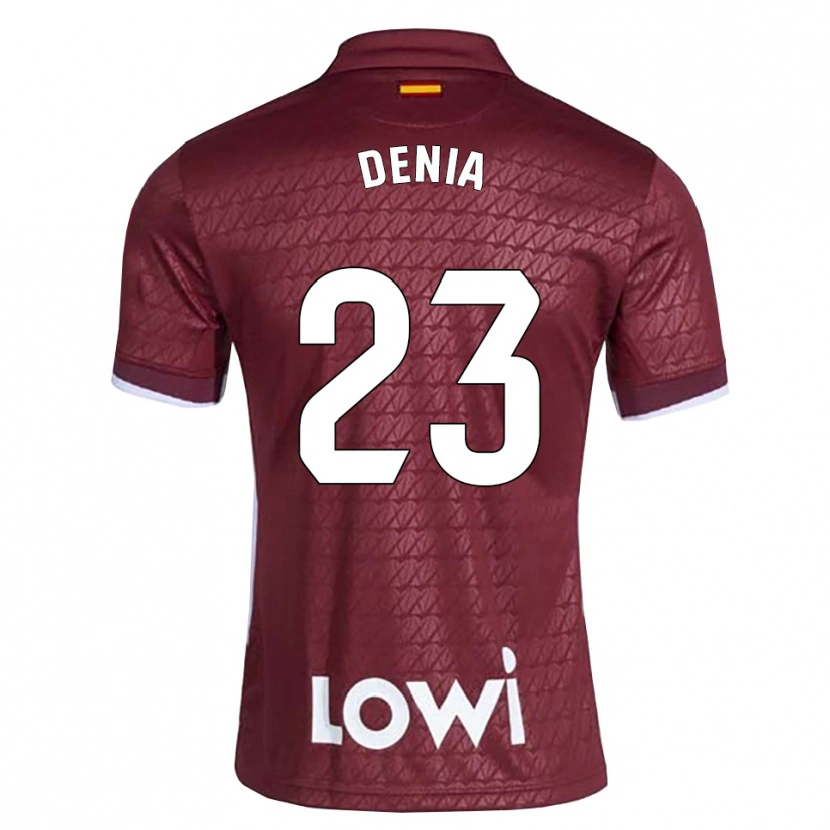 Danxen Herren Marcos Denia #23 Dunkelrot Weiß Auswärtstrikot Trikot 2026/27 T-Shirt Österreich