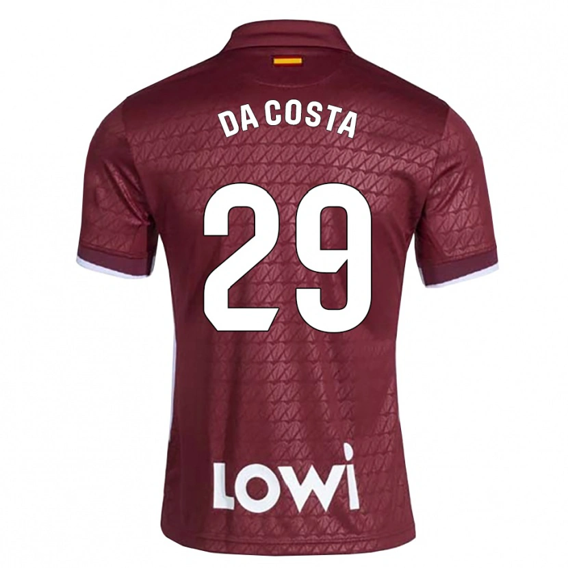 Danxen Herren Coba Da Costa #29 Dunkelrot Weiß Auswärtstrikot Trikot 2026/27 T-Shirt Österreich
