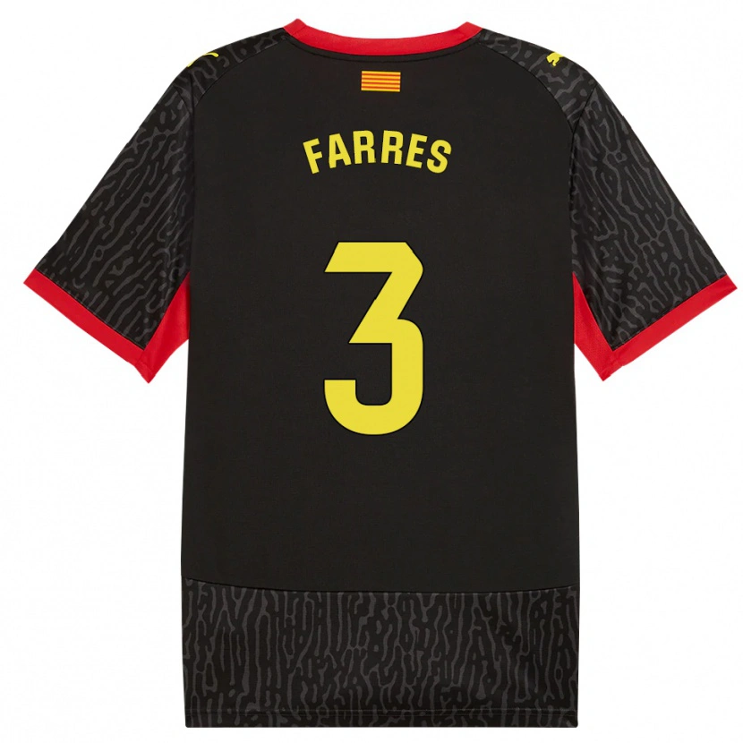 Danxen Herren Biel Farrés #3 Schwarz Gelb Rot Auswärtstrikot Trikot 2026/27 T-Shirt Österreich