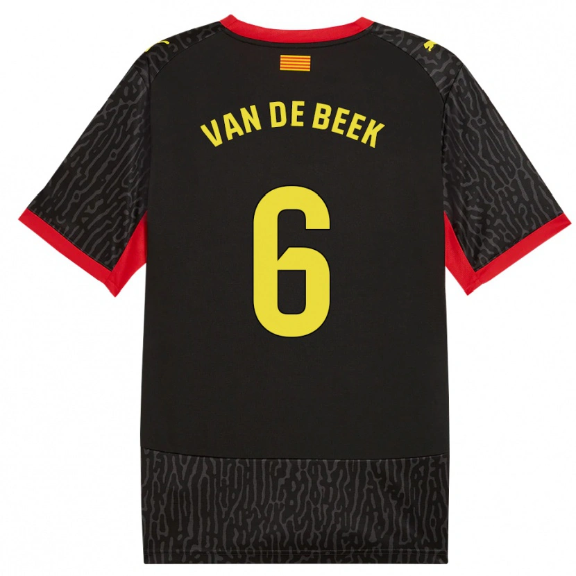 Danxen Herren Donny Van De Beek #6 Schwarz Gelb Rot Auswärtstrikot Trikot 2026/27 T-Shirt Österreich