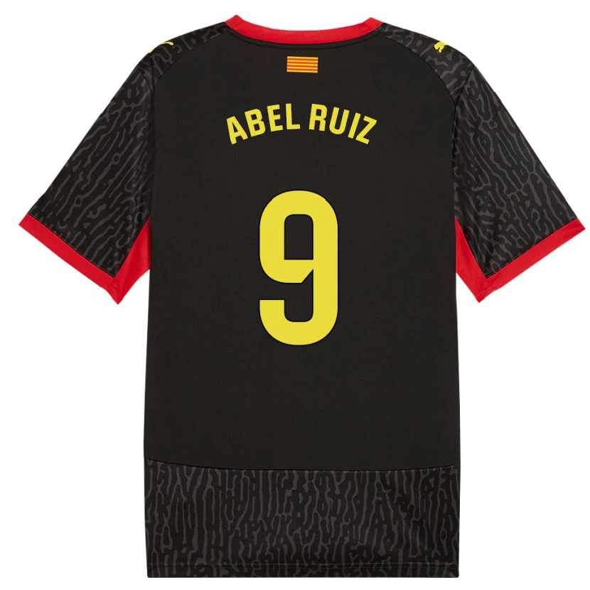 Danxen Herren Abel Ruiz #9 Schwarz Gelb Rot Auswärtstrikot Trikot 2026/27 T-Shirt Österreich